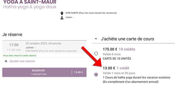 Tutoriel réserver vacances